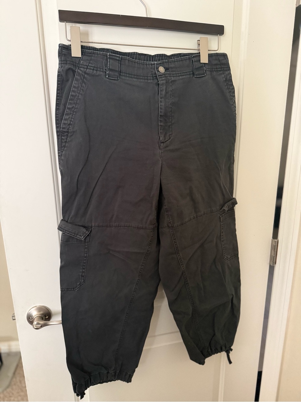 Women’s Dark Grey Cargo Jogger Pants